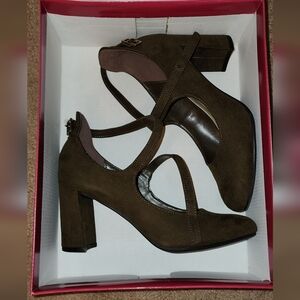 X-Appeal Olive Strappy Heels